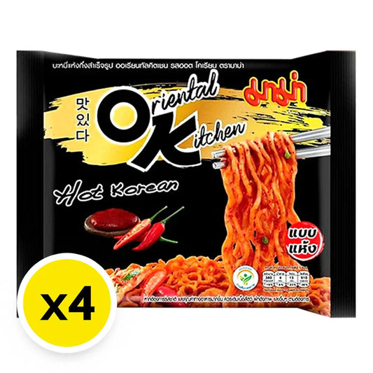 Mama Oriental Kitchen Instant Noodles Hot Korean 85g x4