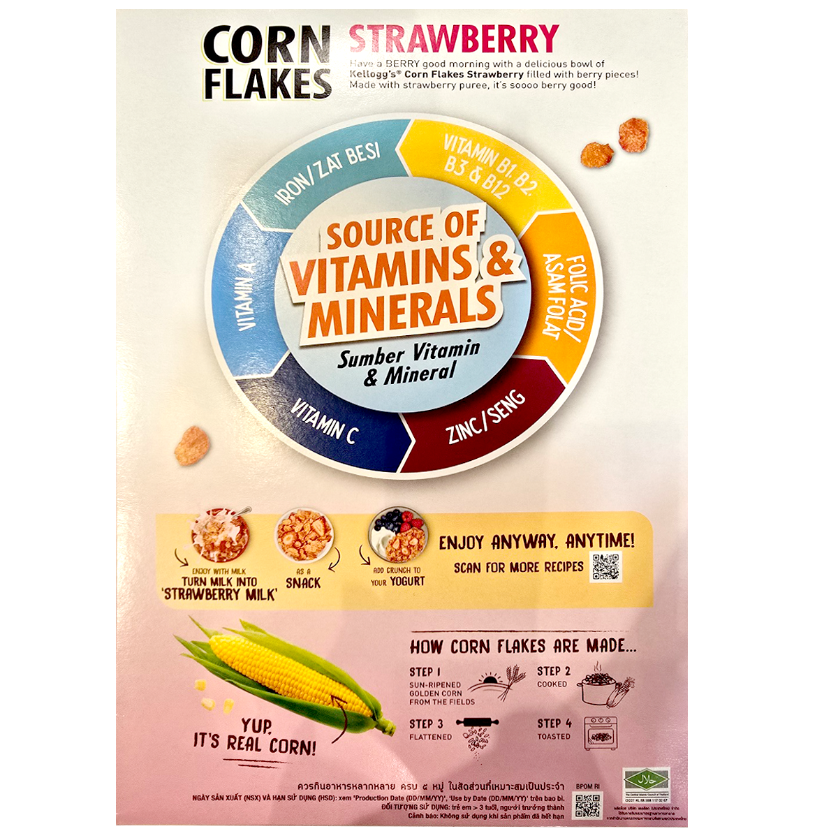 Kelloggs Strawberry Cornflakes