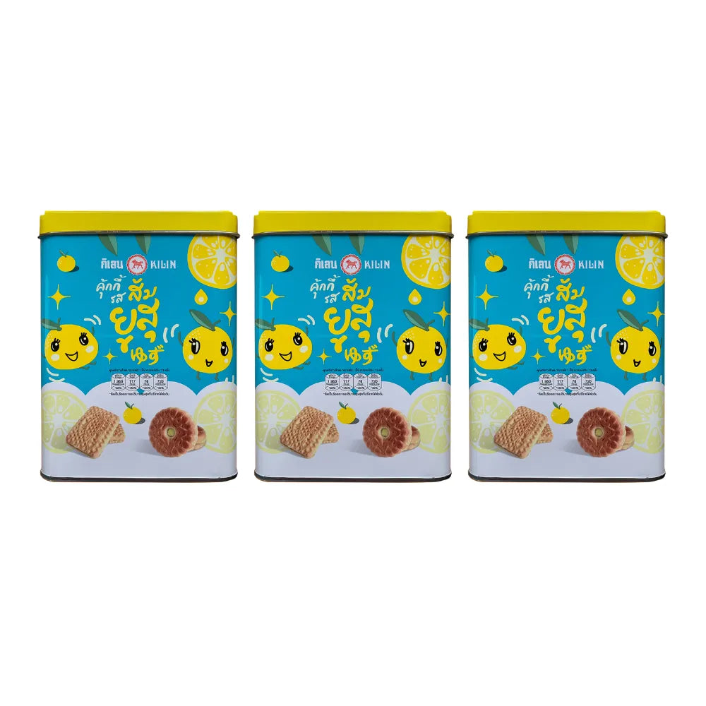 Kilin Biscuits In Tin Yuzu Orang Cream 400g x3