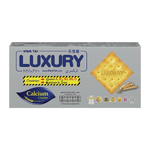 Hwa Tai Luxury Calcium Crackers in a colorful package, showcasing crispy confectionery snack biscuits with calcium enrichment.