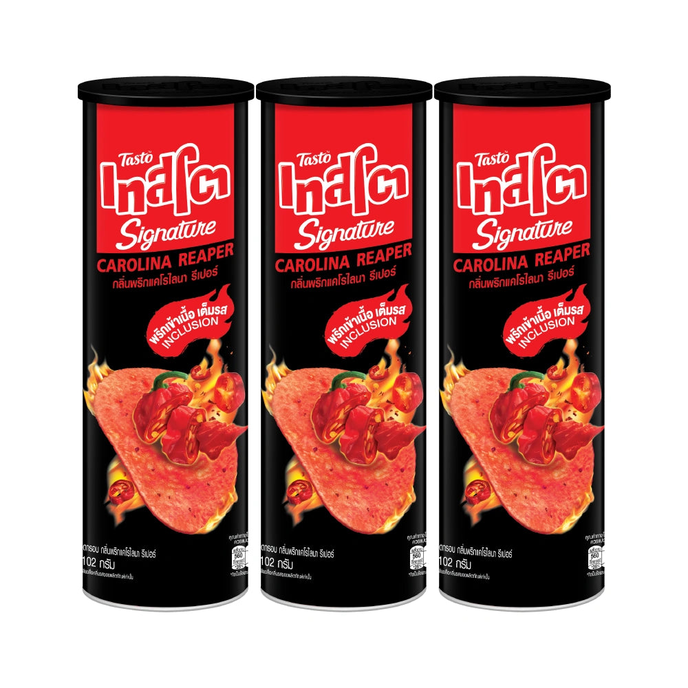 TASTO [bundle 3] Signature Inclusion Crisps Carolina Reaper 102g