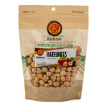 Baboo Raw Hazelnut confectionery snack featuring whole roasted hazelnuts in natural, crunchy form.