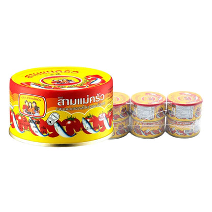 THREE LADY COOKS Mackerel In Tomato Sauce 190g x6