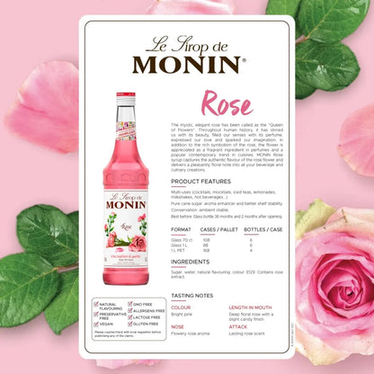 Monin Rose Syrup 700ml