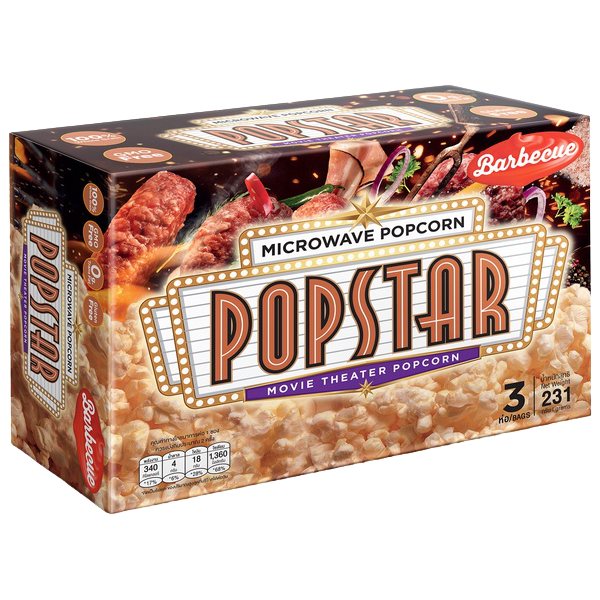 Popstar Microwave Bar-B-Q Flavor