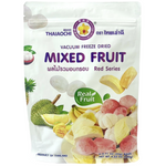Thaiaochi Mixed Fruit Red Series confectionery snacks in colorful packaging, showcasing vibrant fruit-flavored candies.