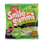 Nimm2 Apple Buddy gummy candy in bright green apple shape, part of Nimm2 confectionery snack collection.