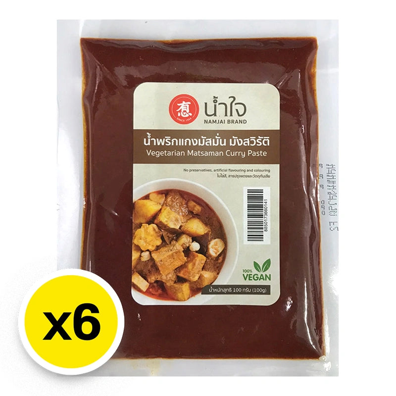 Namjai Matsaman Curry Paste 100g x6