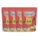 Akejang Mini Dumplings Trial Set Tom Yum flavor, 25g snack confectionery with spicy, tangy flavors in a clear package.