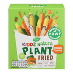 Kiddz Natura Plant Fries Original Flavour mix veggie snack in colorful packaging, showcasing crispy vegetable-based confectionery treats.