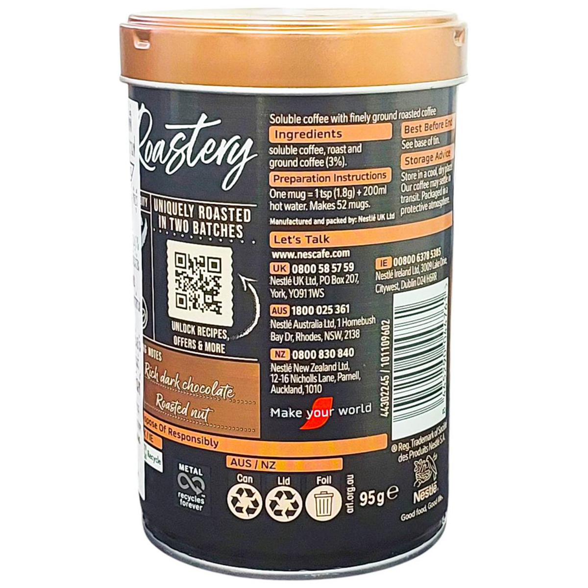 Nescafe Gold Blend Roastery Collection Dark Roast