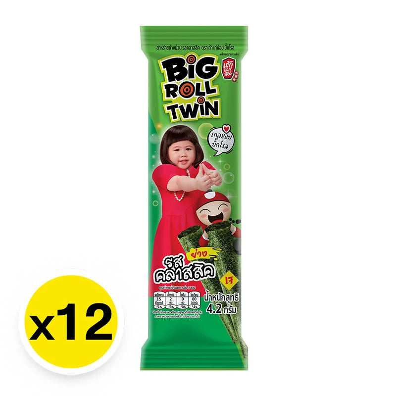 Taokaenoi Big Roll Grilled Seaweed Classic 4.2g x12