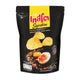 TASTO Salted Egg Potato Chips in a 50g pack, showing crispy chips with salted egg seasoning on the packaging.