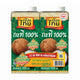 Cans of REAL THAI Coconut Milk UHT, 1 liter each, with labels showing coconut imagery and Thai branding.