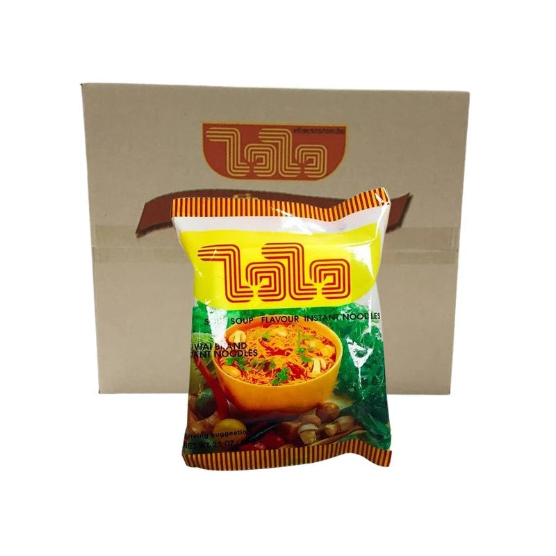 WAIWAI Instant Noodles Original Tom Yum Flavor 30 Packs 60g