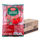 A row of 100 ARO Tomato Sauce sachets, each 10g, neatly arranged in stacks with branded packaging visible.