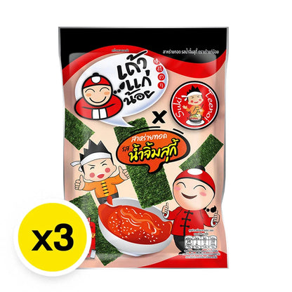 Taokaenoi Fried Seaweed Suki Sauce 20g x3