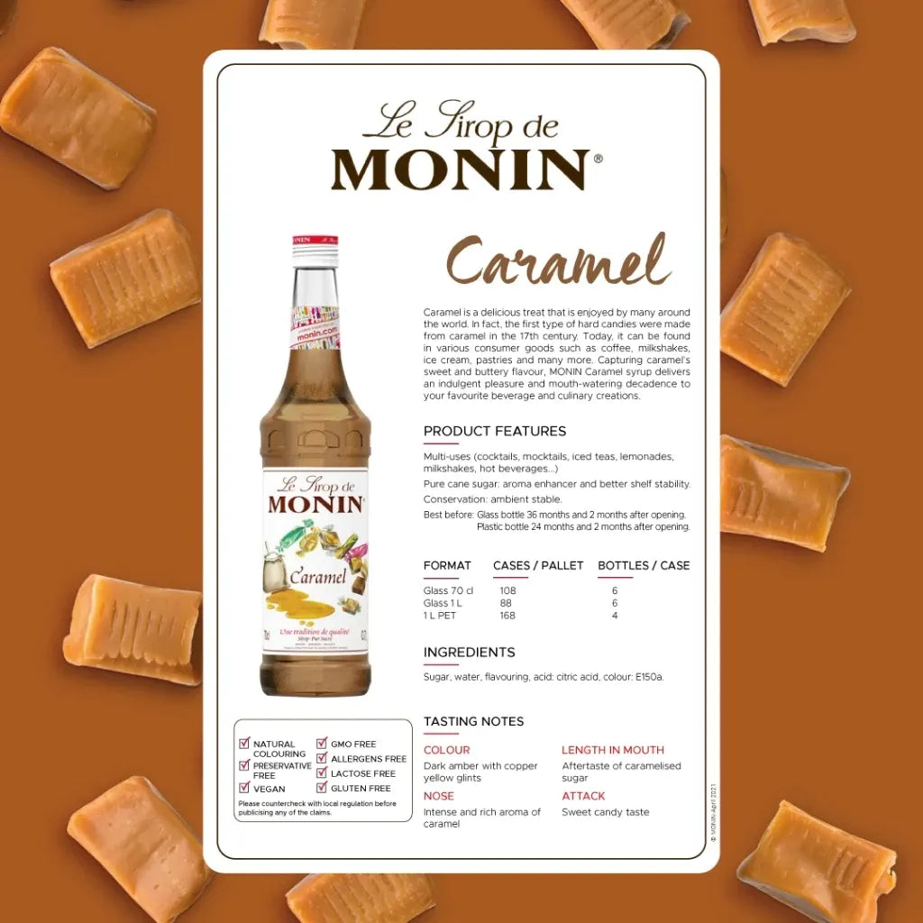 Monin Caramel Syrup 700ml