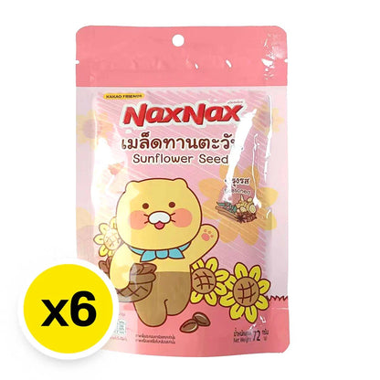 Naxnax Seasoned Sunflower Seed 72g x6