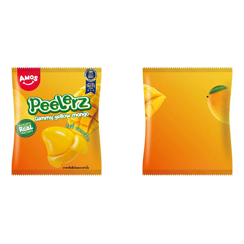 Amos Peelerz Gummy Yellow Mango 608g