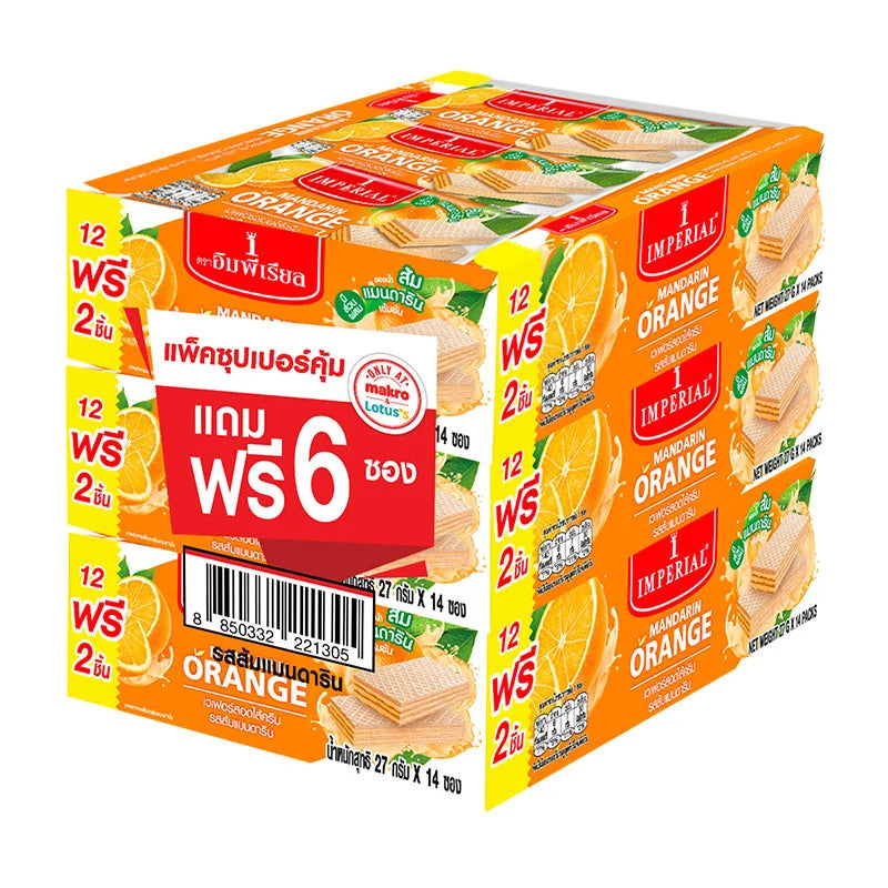 Imperial Wafers Filled With Mandarin Orange Cream Flavoured 378g