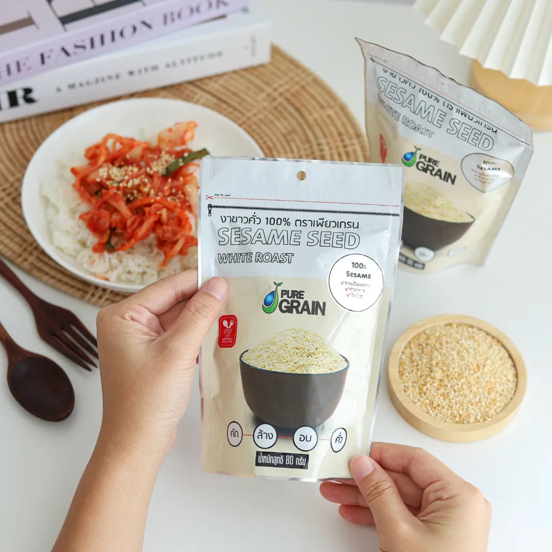 Pure Grain 100% Instant Roasted White Sesame 80g
