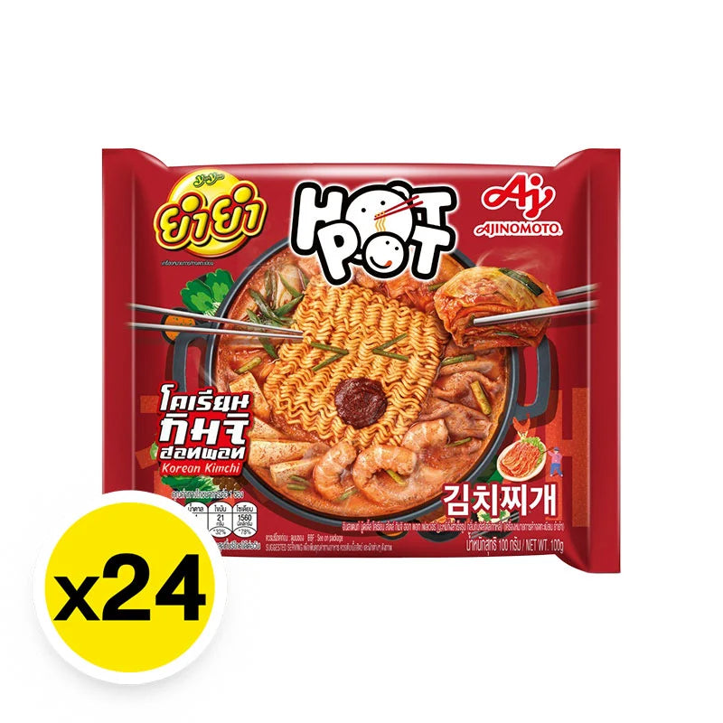 Yumyum Hotpot Instant Noodle Korean Kimchi 100g x24