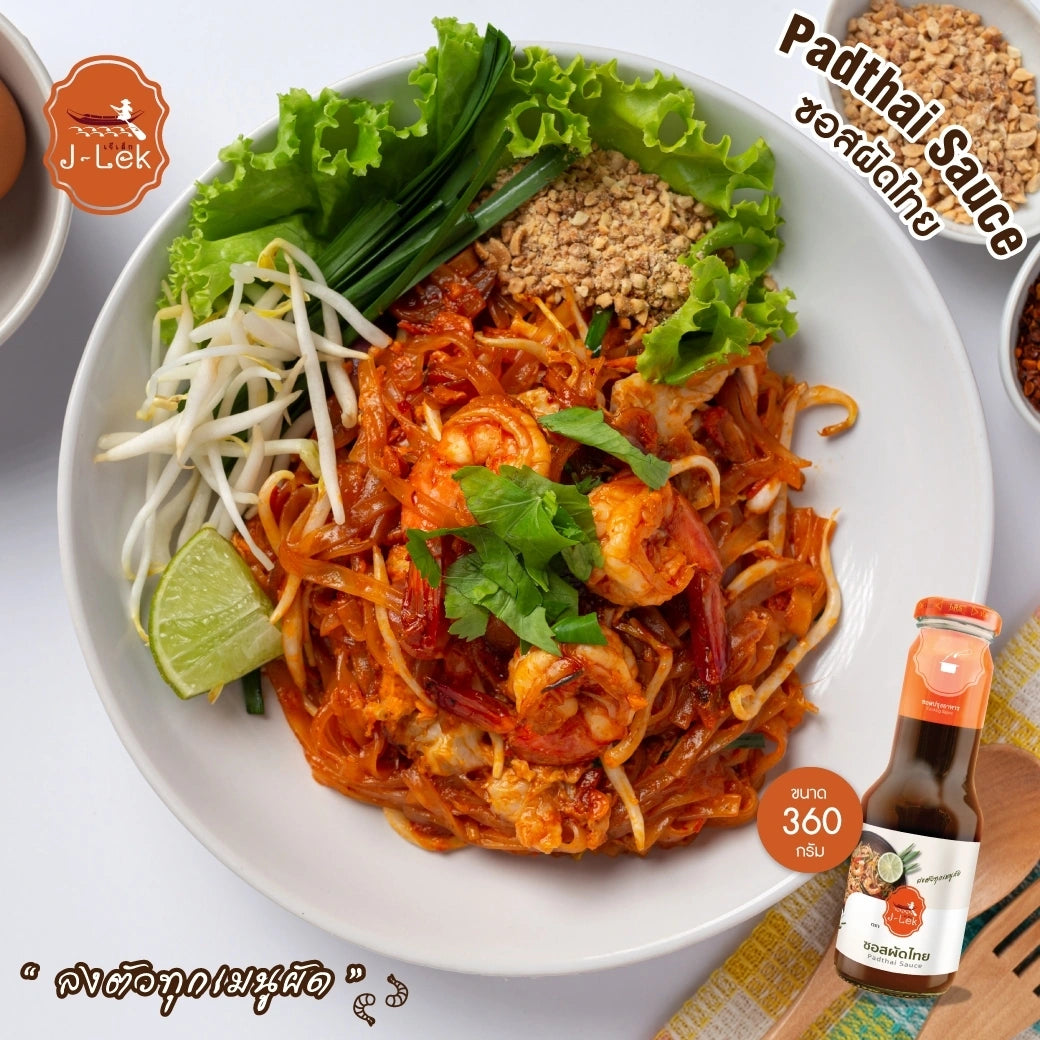 J-lek Jae Lek Pad Thai Sauce Glass Bottle Bottles 360g