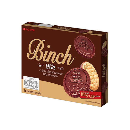 Lotte Binch Crispy Biscuit Coated Chocolate 204g
