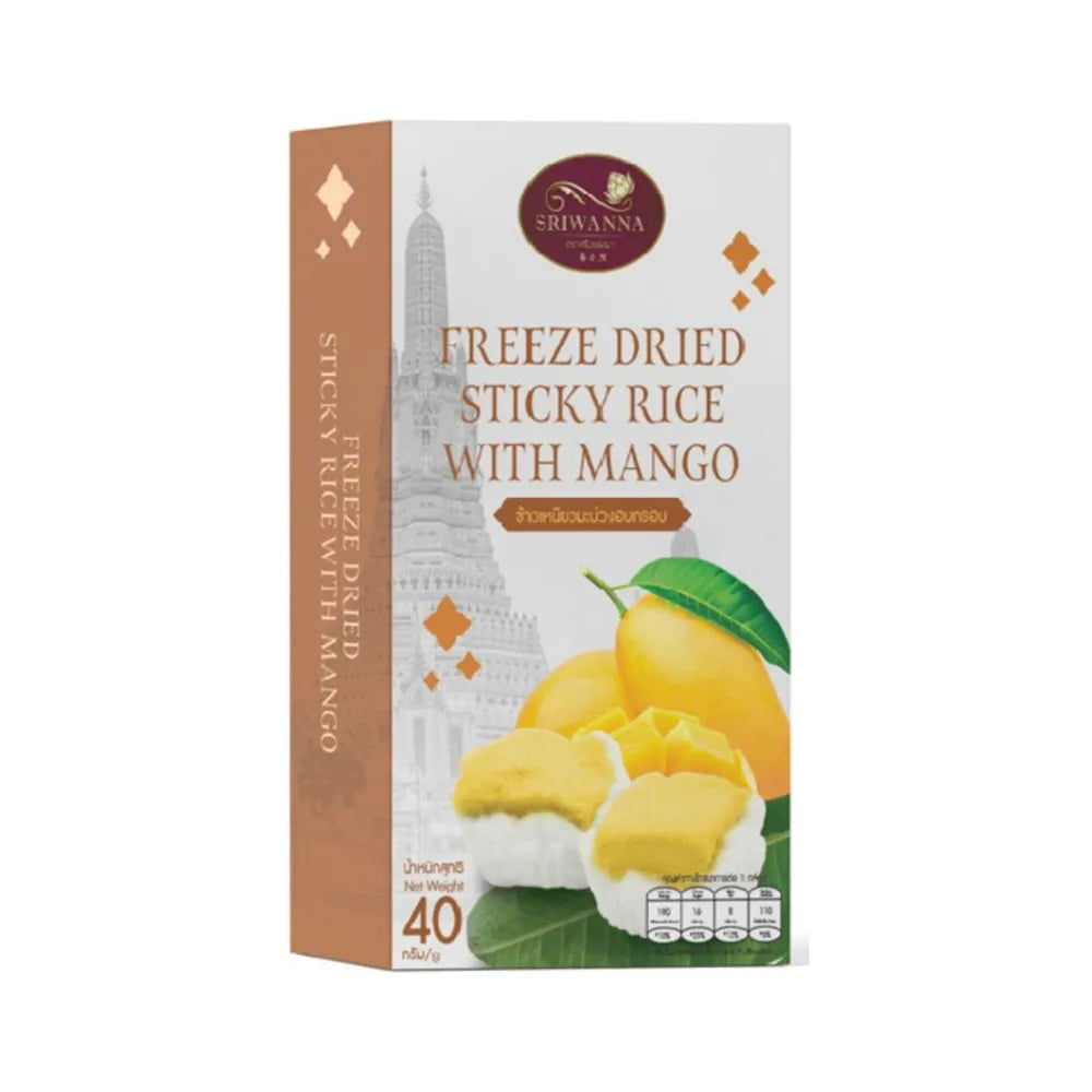 SRIWANNA Freeze DRIED STICKY RICE WITH MANGO 40g