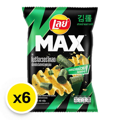 Lays Max Potato Chips Nori Crunchy 40g x6