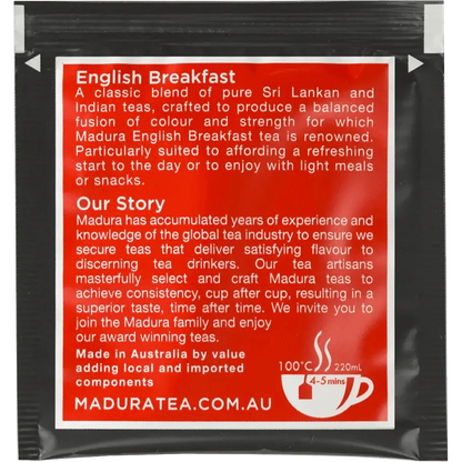 Madura English Breakfast Tea Bags