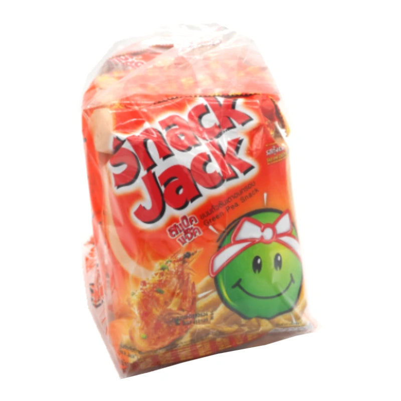 Snackjack Green Pea Snack Salt Chilli Prawn 62g x4