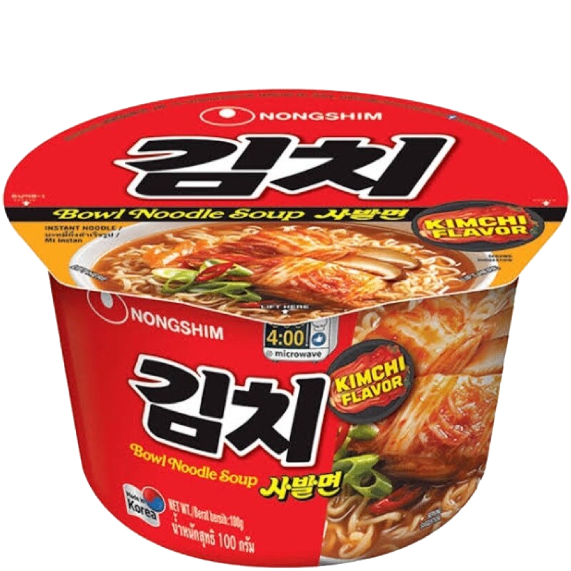 Nongshim Bowl Noodle Soup Kimchi