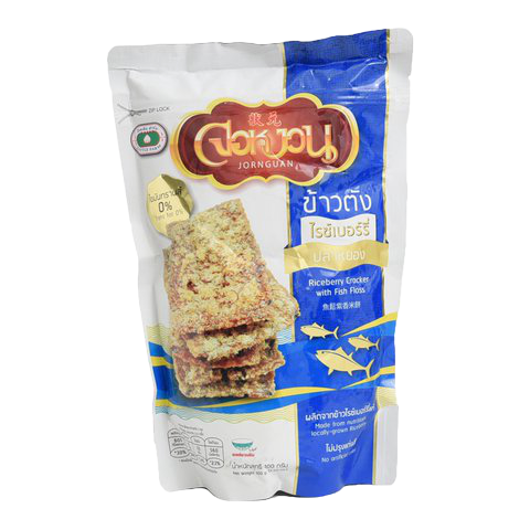 Jornguan Riceberry Rice Cracker With Fish