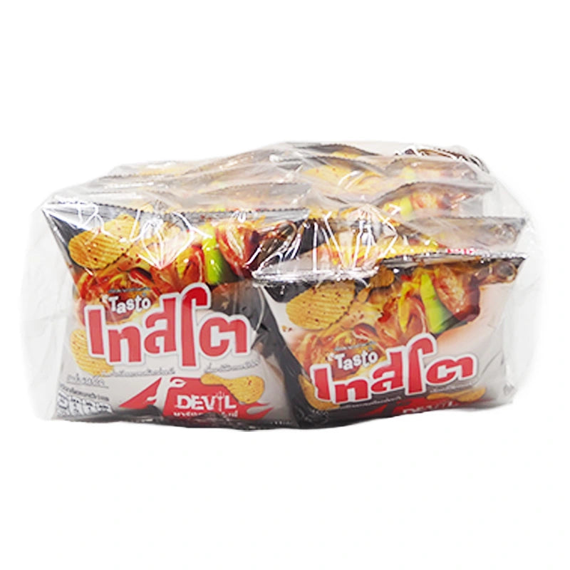 Tasto Devil Potato Chips Barbecue Max Spicy 11g x12