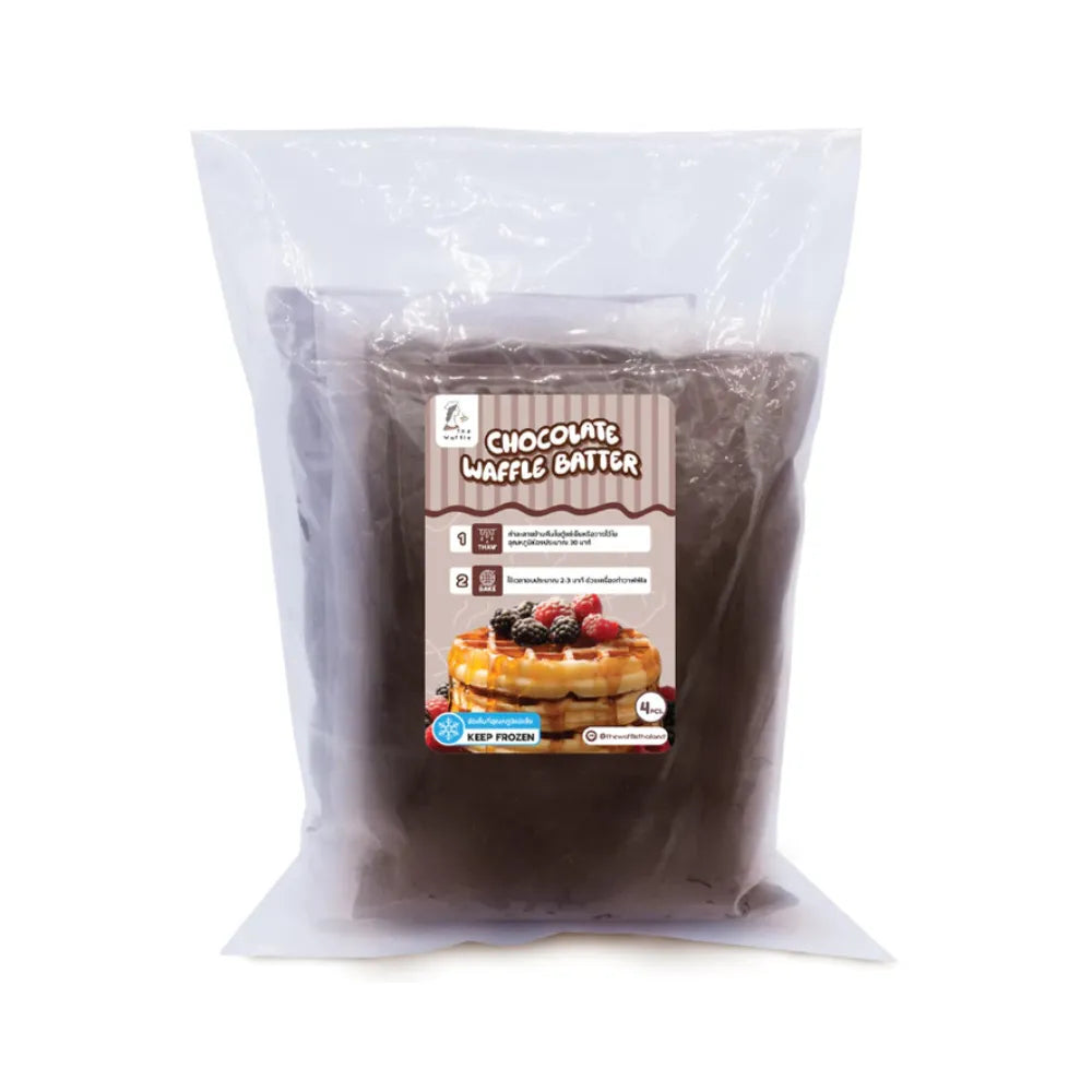 THE WAFFLE Frozen Brussels Style Waffle Batter Chocolate Flavor