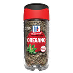 Dried McCormick oregano leaves in a 10g package, used as an herb for cooking and seasoning in various dishes.