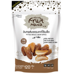 Image of Fruitmania Pitted Deglet Nour Dates, soft and sweet confectionery snack with shiny, dark brown dates.