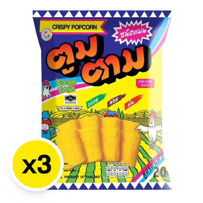 Toomtam Corn Extrude Snack Chicken Soup 91g x3