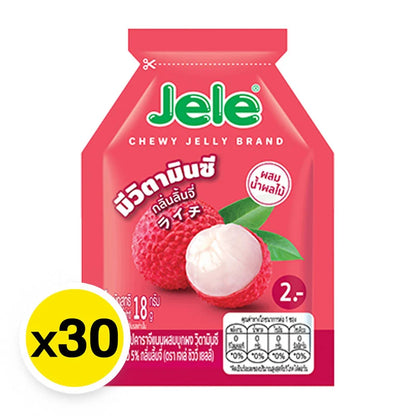 Jele Chewy Jelly Lychee 18g x30