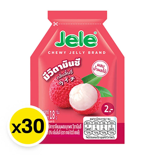 Jele Chewy Jelly Lychee 18g x30