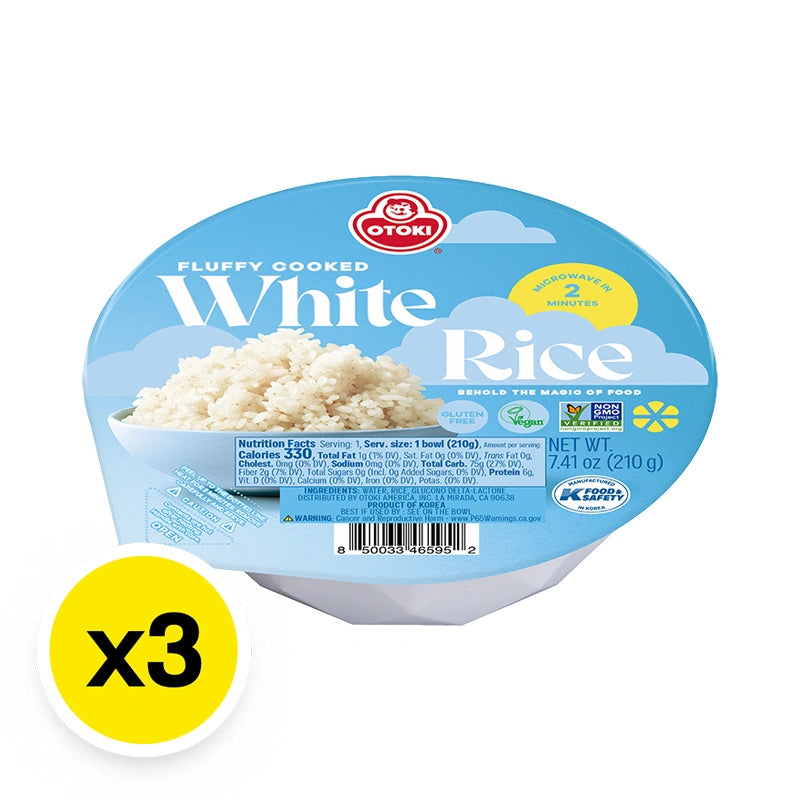 Otoki Cooked White Rice 210g x3