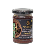 Blue Elephant Massaman Curry Paste in a jar, vibrant blue packaging, ready for cooking flavorful Thai Massaman curry.