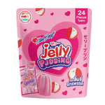 Hartbeat Jelly Fruity Lychee 960g dry grocery package with colorful label and transparent jar showing lychee jelly inside.