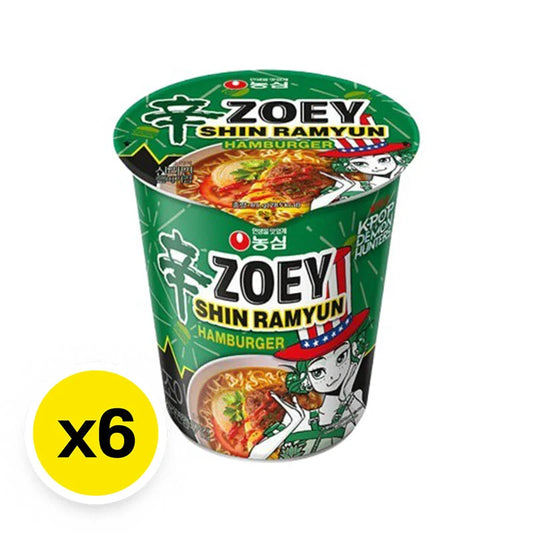 Nongshim Zoey Shin Ramyun Hamburger Cup 68g x6