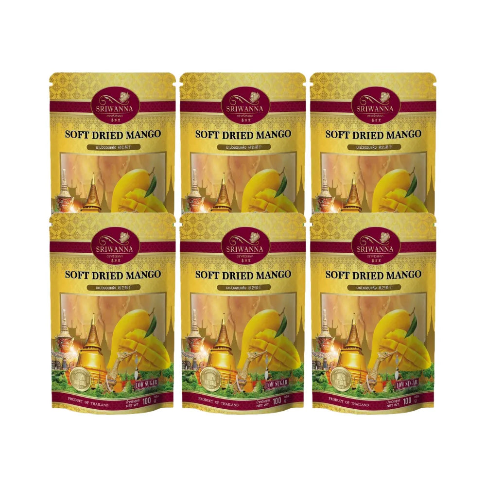 SRIWANNA Mango Set Pack Buy 3 Get 3 Free (soft Dried Mango Buy 3