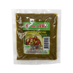 Nam Jai Green Curry Paste in a jar, vibrant green color, ready for cooking, from the Nam Jai grocery brand.