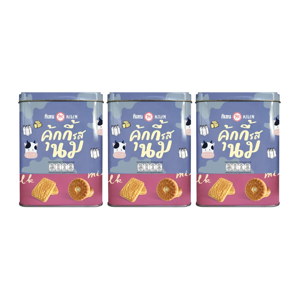 Kilin Biscuits In Tin Milk Cream 400g x3