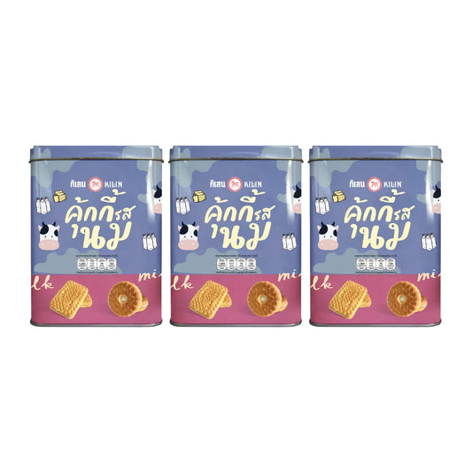 Kilin Biscuits In Tin Milk Cream 400g x3